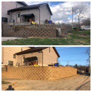 Before and after landscaping service 3