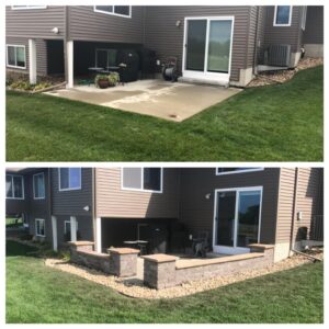 Before and after landscaping service